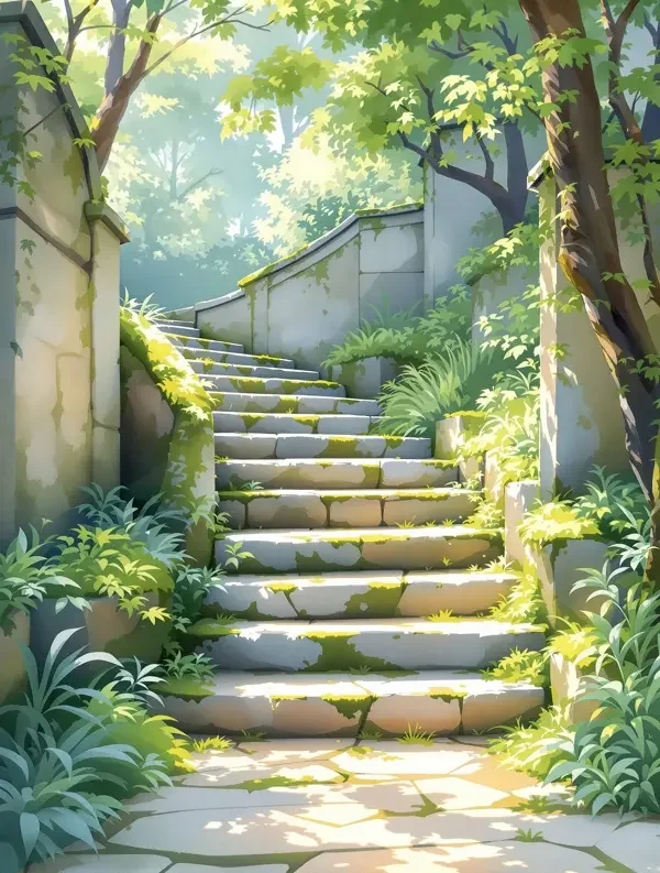 青苔石阶